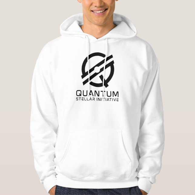 Moletom QSI Secundário - Tinta Preta - Hoodie Mens (Frente)