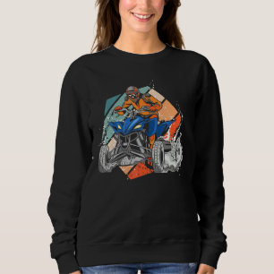 Moletom Quad Retro Quad Riding Quatro Rodas Atv Para Rapaz