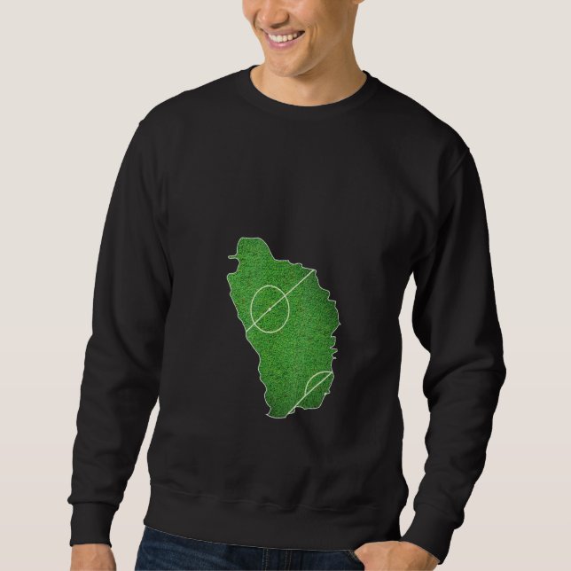 Moletom Quadra de Futebol de Dominica (Frente)