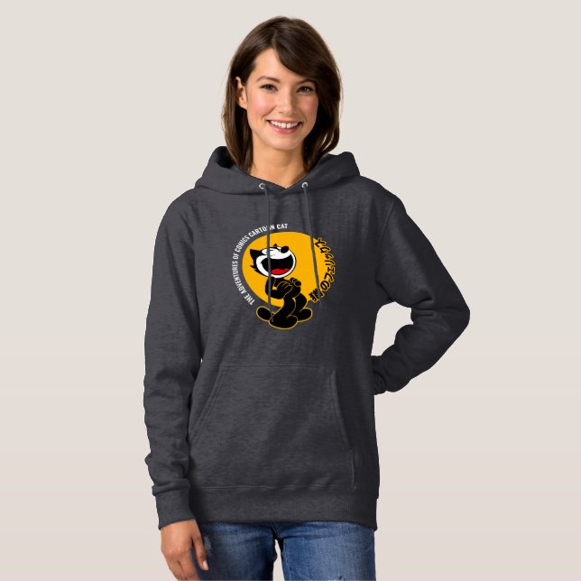 Moletom Quadrinhos Cartoon Cat | Mulheres (Frente Completa)