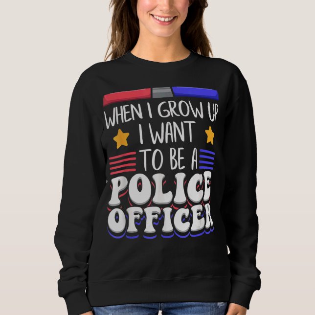 Moletom Quando Eu Crescer Quero Ser Policial Meu Dr. (Frente)