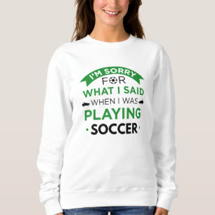 Moletom Quando Eu Estava Jogando Futebol