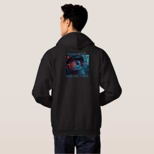 Moletom Quantum Eye coisas homens capuz preto camisola par