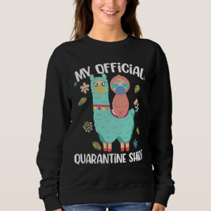 Moletom Quarantine de Natal Pajama Sloth