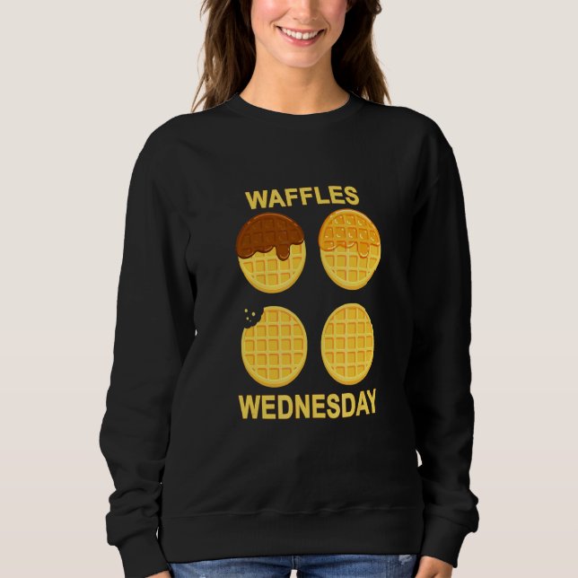 Moletom Quarta-feira de Waffle Congelado Caseiro (Frente)