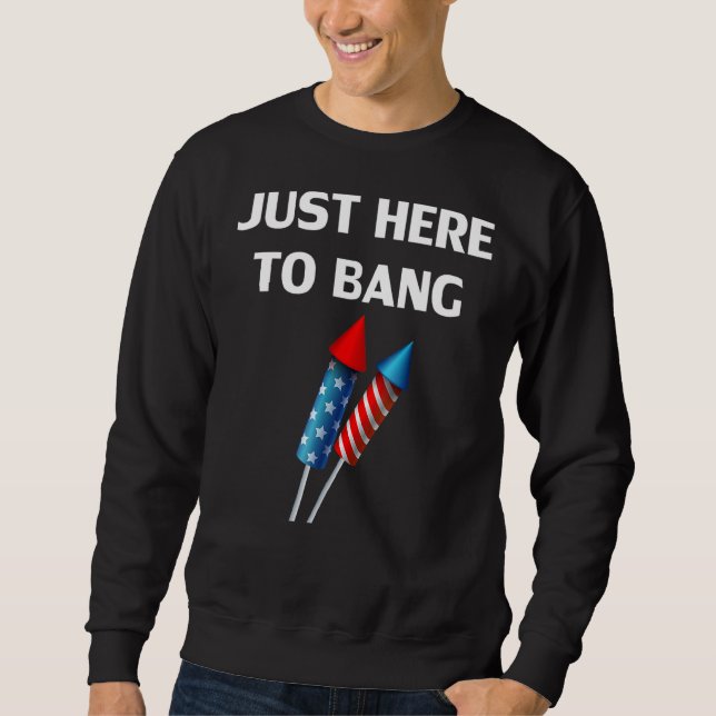 Moletom Quarto de 4 de julho, estou aqui para bater 4 (Frente)