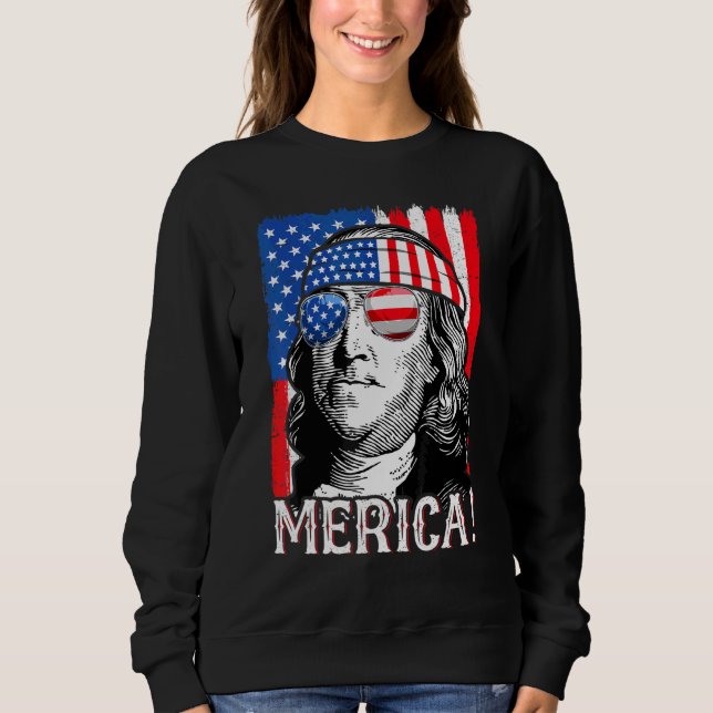 Moletom Quarto De Julho Mulheres Ben Franklin (Frente)