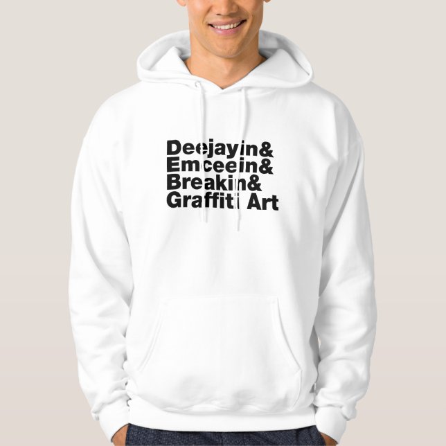 Moletom Quatro Elementos de Hip Hop (Frente)