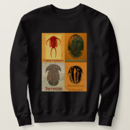 Moletom Quatro Montagem de Trilobitas Fósseis