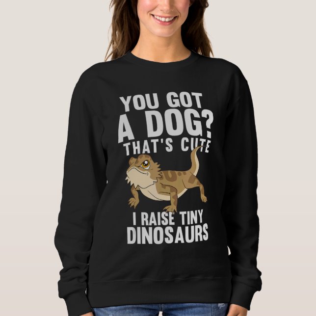 Moletom Que Bonito Eu Levanto Pequenos Dinossauros Com Dra (Frente)