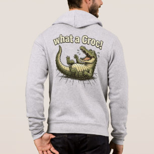 Moletom Que Camisola de Croc - Presente de Monograma de Pa