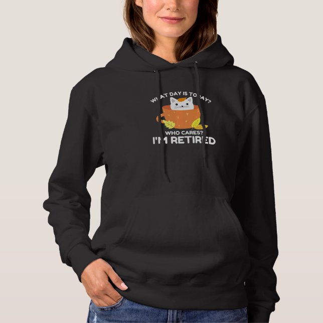 Moletom Que Dia É Hoje Quem Se Preocupa Eu Sou Café De Gat (Frente)