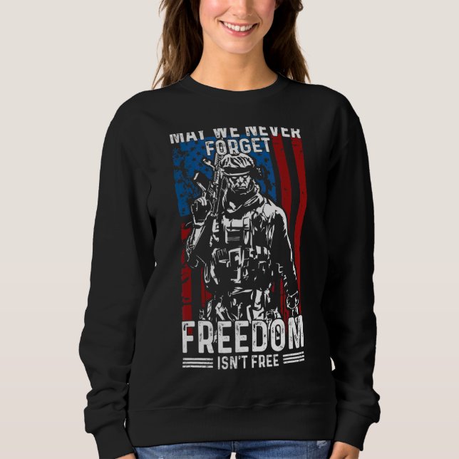 Moletom Que nunca esqueçamos que a liberdade não é a liber (Frente)