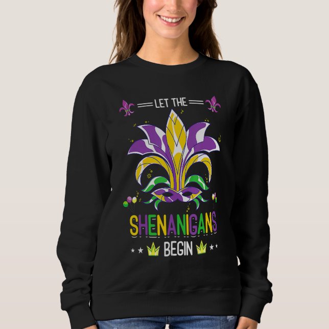 Moletom Que Os Shenanigans Comecem A Figurar Mascarada Mar (Frente)