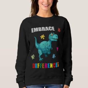 Moletom Quebra-cabeça Dinossauro Piece Autismo Consciência