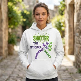 Moletom Quebre o Estigma Correntes Quebradas Saúde Mental