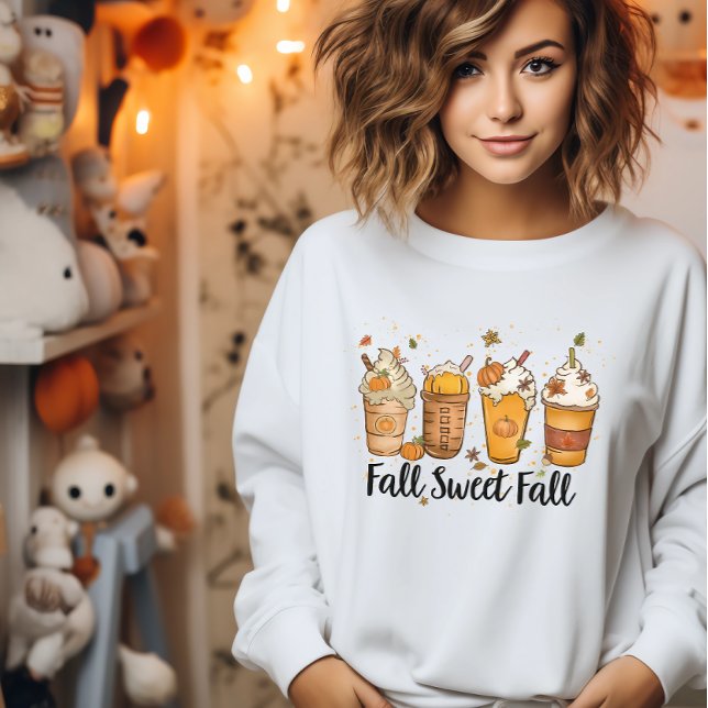 Moletom Queda da taça Pumpkin Spice Café (Fall sweet Fall Pumpkin Spice Coffee Cup Sweatshirt)