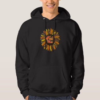 Moletom Queda Vibes Leopardo Folha de Girassol Folhas de O