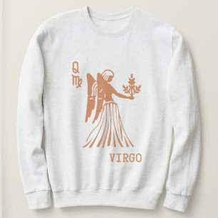 Moletom Queen Virgo Zodiac Star Sinal de Aniversário Placa
