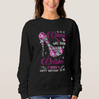 Moletom Queens Are Born In October 2010 Queens 12 Birthday