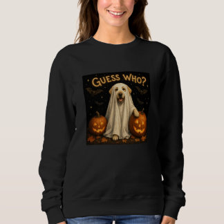 Moletom Quem É? Design de Labrador Fantasma de Halloween