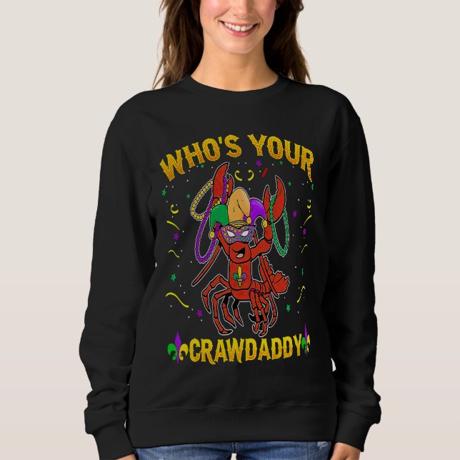 Moletom Quem é o seu Crawdaddy Lagostim Jester Contas  Mar (Frente)