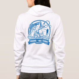 Moletom Queria Que Eu Estivesse Pescando