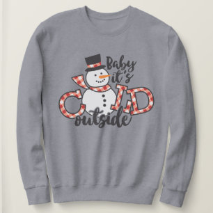 Moletom Querida, é frio lá fora, o Natal do boneco de ne