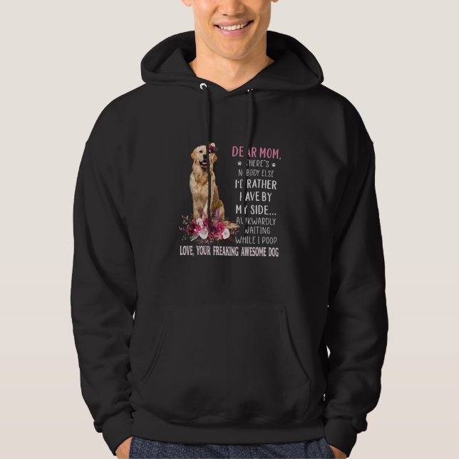 Moletom Querida mãe, dona de cachorro feliz Dia de as mães (Frente)