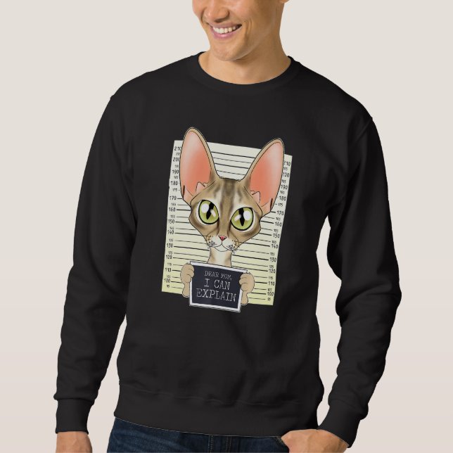 Moletom Querida Mãe Posso Explicar Que Devon Rex Cat Mãe I (Frente)