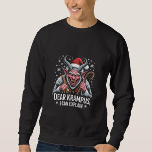 Moletom Querido Krampus, posso explicar Papais noeis de Na