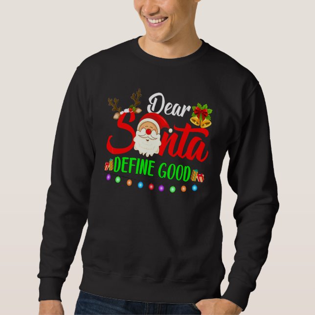 Moletom Querido Papai Noel Defina Bom Natal Correspondente (Frente)