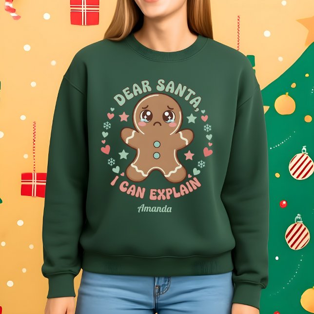 Moletom Querido Papai Noel, Posso Explicar Natal Divertido (Criador carregado)