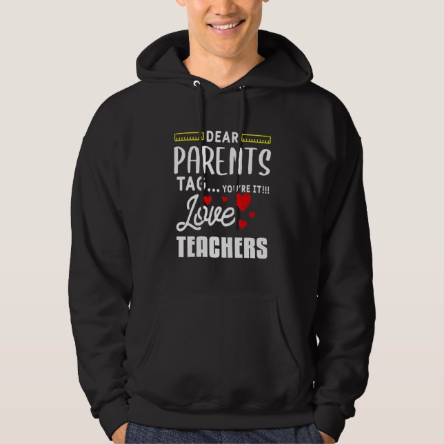 Moletom Queridos Pais Você É O Escolhido Amor Professor Fo (Frente)