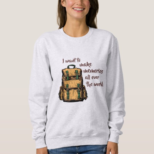 Moletom Quero fazer memórias (Frente)
