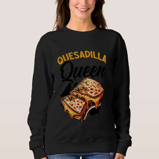 Moletom Quesadilla Queen, Comida Mexicana Cinco de Mayo (Frente)