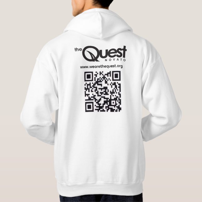 Moletom Quest Hoodie with Logo and QR Code (Verso)