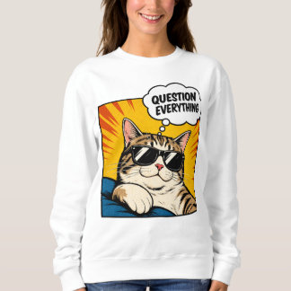 Moletom Questione Tudo - Gato Conspirador