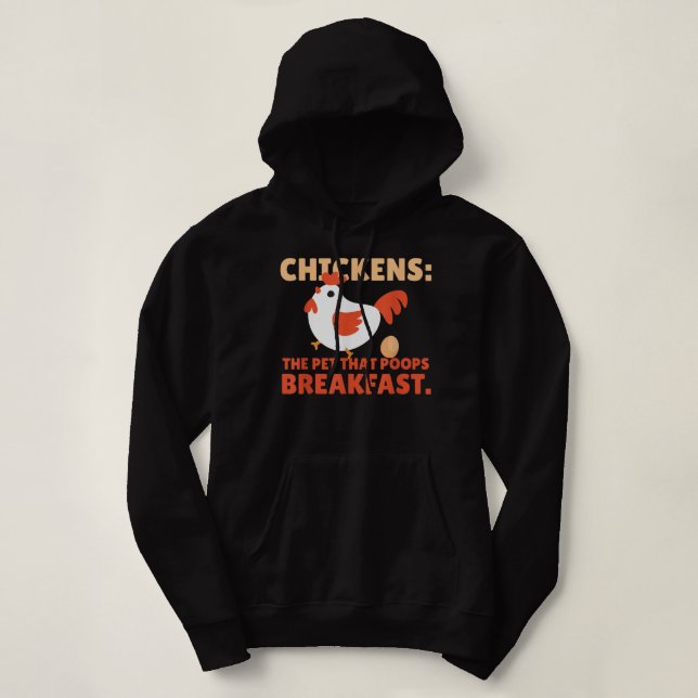 Moletom Quicken Whisperer Backyard Farmer de frango (Frente do Design)
