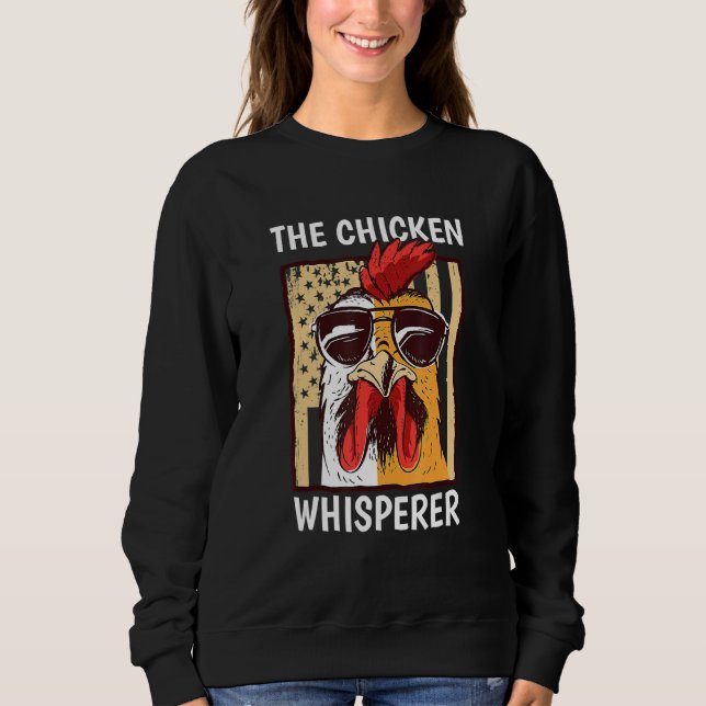 Moletom Quicken Whisperer Backyard Farmer de frango (Frente)