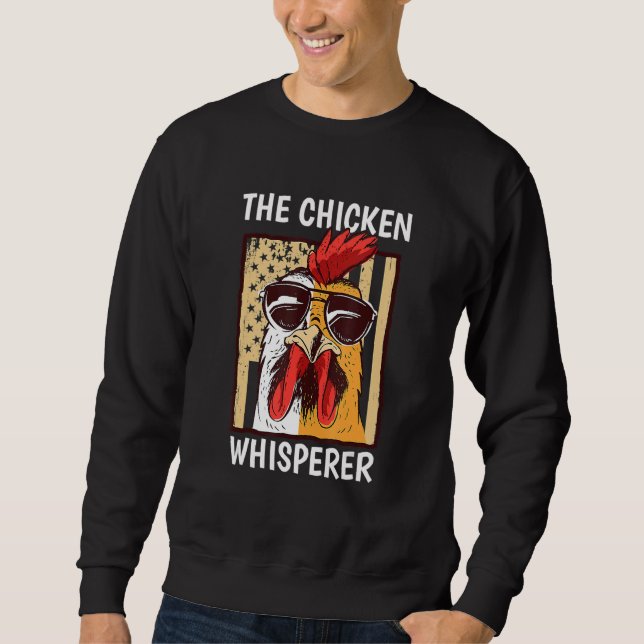 Moletom Quicken Whisperer Backyard Farmer de frango (Frente)