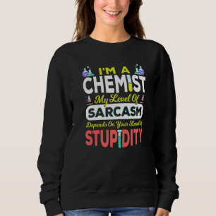 Moletom Química Ciência Química Eu sou Química Meu Nível O
