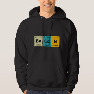Moletom Química do Bacon T Sarcasmo Elementos Primários do
