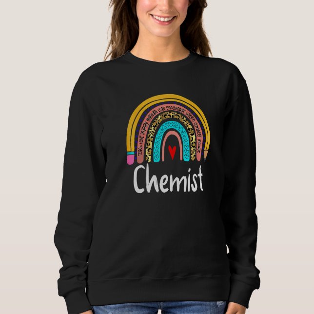 Moletom Químico Leopard Rainbow De Volta Ao Professor Che (Frente)