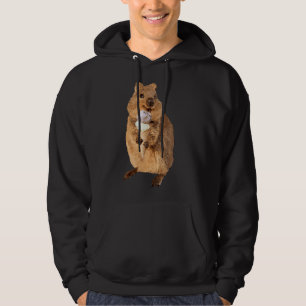 Moletom quokka kawaii comendo sorvete