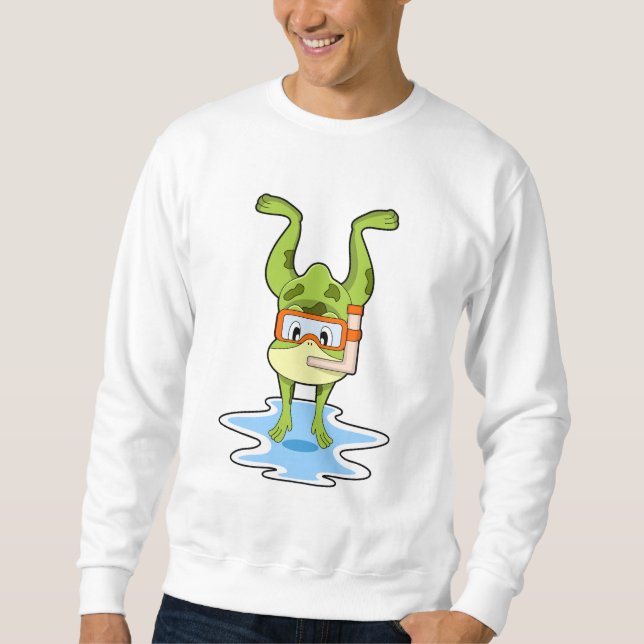Moletom Rã mergulhando com snorkel (Frente)