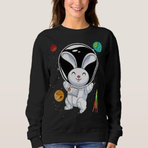 Moletom Rabbit Cute Animal Rocket Planets Scientist Astron