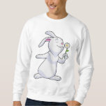 Moletom Rabbit with Daisy<br><div class="desc">This design is the perfect gift for a birthday,  Christmas and other celebrations. It is suitable for women,  men and kids.</div>
