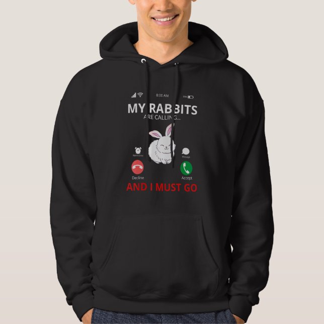 Moletom Rabino Que Meus Coelhos Chamam (Frente)