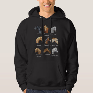 Moletom Raças de Cavalos Cavalgar para meninas